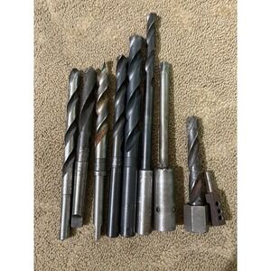 Lot Of 9 Drill Point Bits Morse Tapper Drill Bits 11/16 21/32 And More